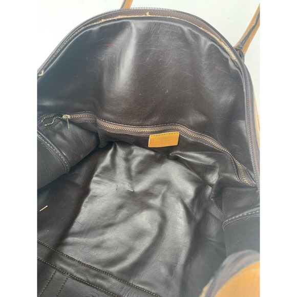 Philippe Salvet Bag Small Duffle Canvas Leather Vintage Made In France - Picture 8 of 10